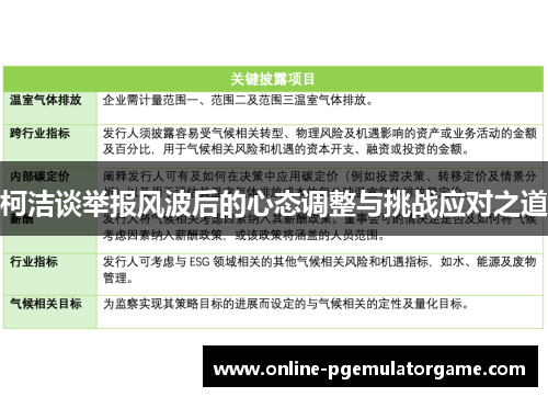 柯洁谈举报风波后的心态调整与挑战应对之道